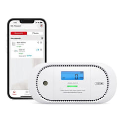 X-Sense Détecteur de Monoxyde de Carbone Wi-FI Compatible avec l'Appli X-Sense Home Security Station de Base SBS50 Requise