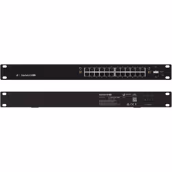 Ubiquiti EdgeSwitch 24 250W Géré L2/L3 Gigabit Ethernet (10/100/1000) Connexion Ethernet, supportant l'alimentation via ce port (PoE) 1U Noir