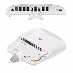 Ubiquiti EP-S16 commutateur réseau L2/L3 Gigabit Ethernet (10/100/1000) Connexion Ethernet, supportant l'alimentation via ce port (PoE) Blanc