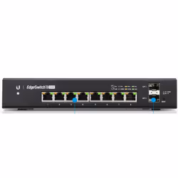 Ubiquiti EdgeSwitch 8 150W Géré L2/L3 Gigabit Ethernet (10/100/1000) Connexion Ethernet, supportant l'alimentation via ce port (PoE) Noir