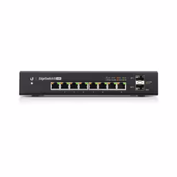 Ubiquiti EdgeSwitch 8 150W Géré L2/L3 Gigabit Ethernet (10/100/1000) Connexion Ethernet, supportant l'alimentation via ce port (PoE) Noir