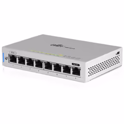 Ubiquiti UniFi US-8 Géré L2 Gigabit Ethernet (10/100/1000) Connexion Ethernet, supportant l'alimentation via ce port (PoE) Gris