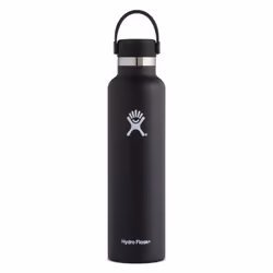 Hydro Flask Standard Mouth, 710 ml, Utilisation quotidienne, Noir, Acier inoxydable, Garçon/Fille, 24 h
