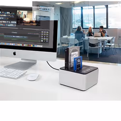OWC OWCTCDRVDCK Station d'accueil de disques de stockage USB 3.2 Gen 2 (3.1 Gen 2) Type-C Noir, Argent - Vue supplémentaire 5