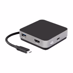 OWC USB-C Travel Dock Avec fil USB 3.2 Gen 1 (3.1 Gen 1) Type-C Gris