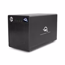 OWC ThunderBay 4 mini, Boîtier disque dur/SSD, 2.5", SATA, 40 Gbit/s, Connectivité USB, Noir