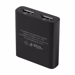 OWC Thunderbolt Dual DisplayPort Adapter adaptateur graphique USB 7680 x 4320 pixels Noir - Vue supplémentaire 6
