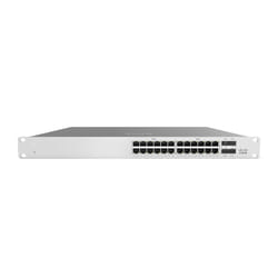 Cisco Meraki MS120-24P Géré L2 Gigabit Ethernet (10/100/1000) Connexion Ethernet, supportant l'alimentation via ce port (PoE) 1U Gris