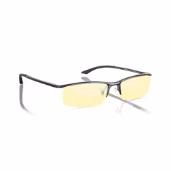 Gunnar Optiks Emissary, Rectangle, Classique, Noir, Alliage aluminium/magnésium, Taille medium, Ambre