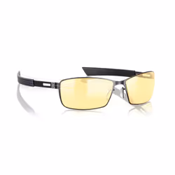 Gunnar Optiks Vayper, Rectangle, Jouer, Noir, Acier inoxydable, Taille medium, Ambre