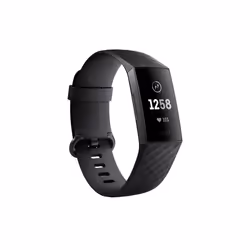 Fitbit Charge 3, Bracelet connecté, OLED, Imperméable, Noir