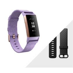 Fitbit Charge 3 OLED Bracelet connecté Lavande, Or rose