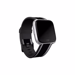 Fitbit FB166WBBKGYL accessoire intelligent à porter sur soi Bande Noir, Gris Fluoroélastomère, Polyester
