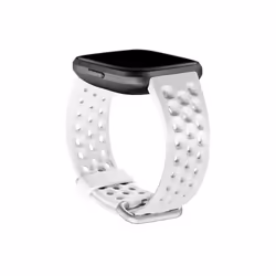 Fitbit FB171SBWTL, Bande, Tracker d’activité, Blanc, Fitbit, Versa 2, Aluminium, Élastomère