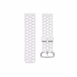 Fitbit FB171SBWTL accessoire intelligent à porter sur soi Bande Blanc Aluminium, Élastomère