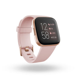 Fitbit Versa 2 40mm Tactile Noir, Or rose Wifi