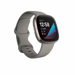 Fitbit Versa Sense Sage Grey Silver AMOLED Numérique Gris Wifi GPS - Vue supplémentaire 16