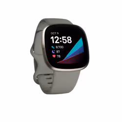 Fitbit Versa Sense Sage Grey Silver AMOLED Numérique Gris Wifi GPS - Vue supplémentaire 17