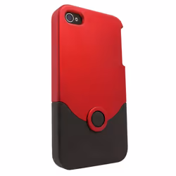 IFROGZ IP4GLO-RED-BLK, Housse, Apple, iPhone 4/4S, 8,89 cm (3.5"), Noir, Rouge