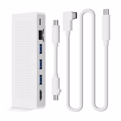 Twelve South StayGo, Avec fil, USB 3.2 Gen 1 (3.1 Gen 1) Type-C, 85 W, 10,100,1000 Mbit/s, Blanc, MicroSD (TransFlash), SD