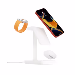 Twelve South HiRise 3, Intérieure, USB, Recharge sans fil, 1,5 m, Blanc