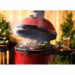 Kamado Joe Joe Grill Chaudron Charbon de bois (combustible) Rouge - Vue supplémentaire 7