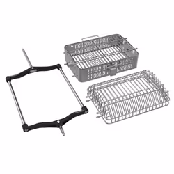 KAMADO KJ15172022, Panier, Noir, Argent, Joe Classic Joe and Big Joe JoeTisserie accessory, Kamado Bono