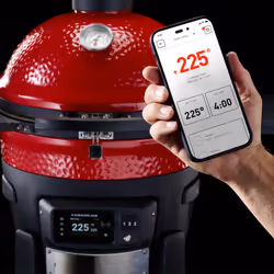 Kamado Joe Konnected Joe Grill Chaudron Charbon de bois (combustible) Noir, Rouge