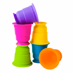 Fat Brain Toy Co. FA183-1, Régler, Couleurs assorties, Silicone, 6 pièce(s), 250 mm, 240 mm