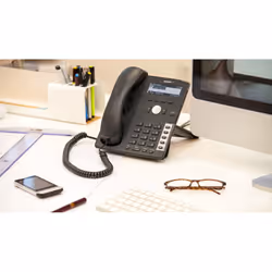 Snom 715 téléphone fixe Anthracite 4 lignes