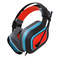 Gioteck HC9, Avec fil, Jouer, Casque, Rouge