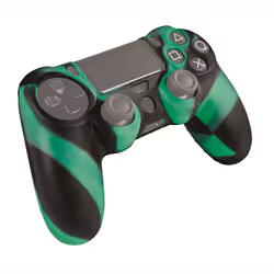 Gioteck ACP40035, PlayStation 4, Boîtier de manette de jeu, Noir, Vert, Caoutchouc, 1 pièce(s)