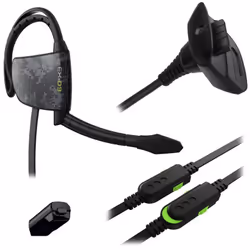 Gioteck Elite Essentials, Xbox 360, Noir, Vert, Xbox 360, Avec fil, 1000 mAh, 12 h