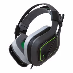Gioteck HC9, Avec fil, Jouer, Casque, Vert, Gris