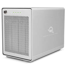 OWC Mercury Elite Pro Quad boîtier de disques 8 To Tower Argent