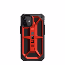 Urban Armor Gear Monarch, Housse, Apple, iPhone 12 Mini, 13,7 cm (5.4"), Noir, Rouge