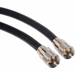 Câble coaxial - AMPHENOL - RG213 - UHF PL-259 mâle - 152 m - 50 Ohm - Noir