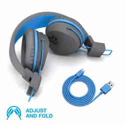 JLab JBuddies Studio Micro USB Bluetooth Bleu, Graphite - Vue supplémentaire 5