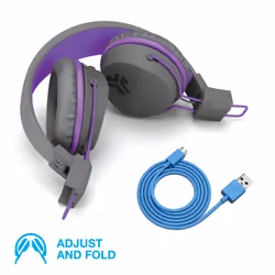 JLab IEUHBSTUDIORGRYPRPL4 Micro USB Bluetooth Bleu, Graphite, Violet - Vue supplémentaire 5