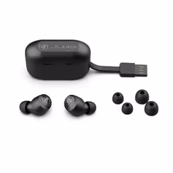 JLab GO Air POP True Wireless Écouteurs TWS Ecouteurs Appels/Musique Bluetooth Noir - Vue supplémentaire 4