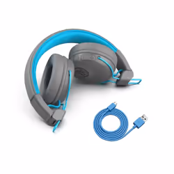 JLab Studio Wireless On-Ear Bleu, Gris