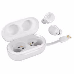 JLab IEUEBJBUDSAIRRWHT82, True Wireless Stereo (TWS), 20 - 20000 Hz, Musique, 62 g, Écouteurs, Blanc