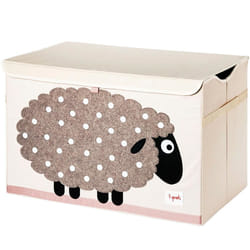 3 Sprouts SP3UTCSHE Boîte de rangement Rectangulaire Feutrine, Polyester Beige, Marron