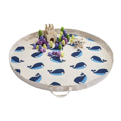 3 Sprouts Whale play mat bag Coton Bleu Tapis de jeux pour bébé