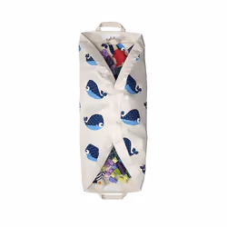 3 Sprouts Whale play mat bag Coton Bleu Tapis de jeux pour bébé
