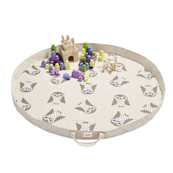 3 Sprouts Owl play mat bag Coton Gris Tapis de jeux pour bébé