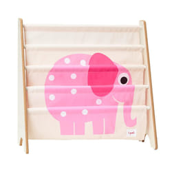 3 Sprouts SP3IRKELE bibliothèque pour enfants 4 étagères Beige, Rose Bibliothèque à compartiments
