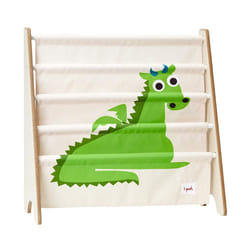 3 Sprouts SP3IRKDRG bibliothèque pour enfants 4 étagères Beige, Vert Bibliothèque à compartiments