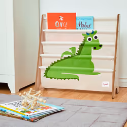 3 Sprouts SP3IRKDRG bibliothèque pour enfants 4 étagères Beige, Vert Bibliothèque à compartiments