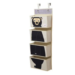 Rangement mural ours - 3 SPROUTS - Rangement mural - Noir - Enfant - Mixte